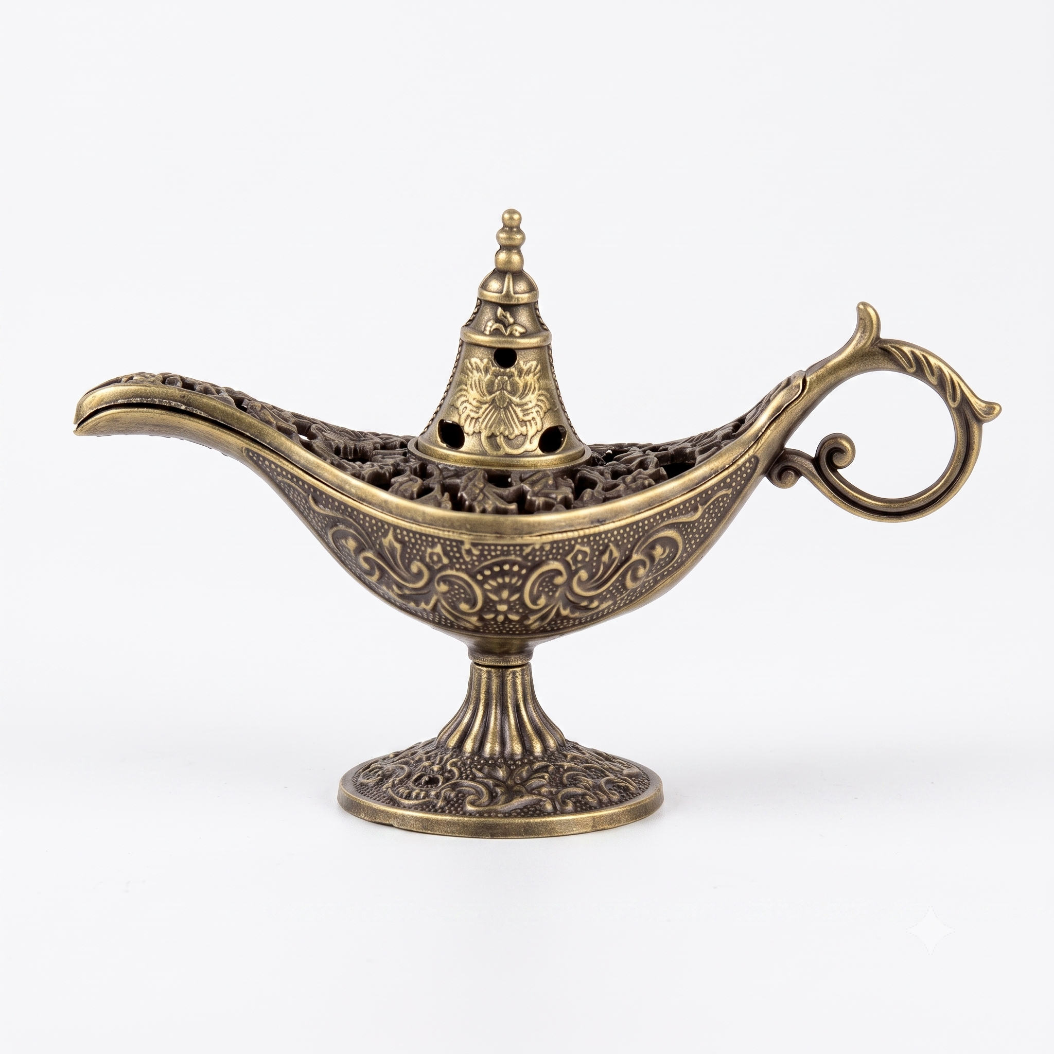 Aladdin Incense Burner – Calm Ambience with Antique Zinc Alloy Design