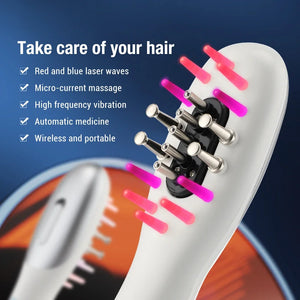 Infrared Electric Head Massage Comb for Hair Growth & Scalp Care