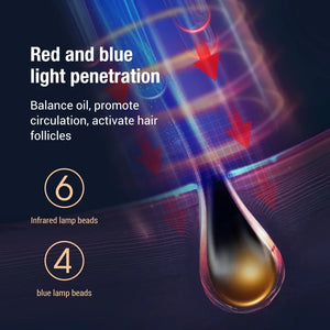 Infrared Electric Head Massage Comb for Hair Growth & Scalp Care