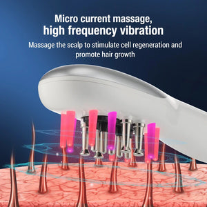 Infrared Electric Head Massage Comb for Hair Growth & Scalp Care