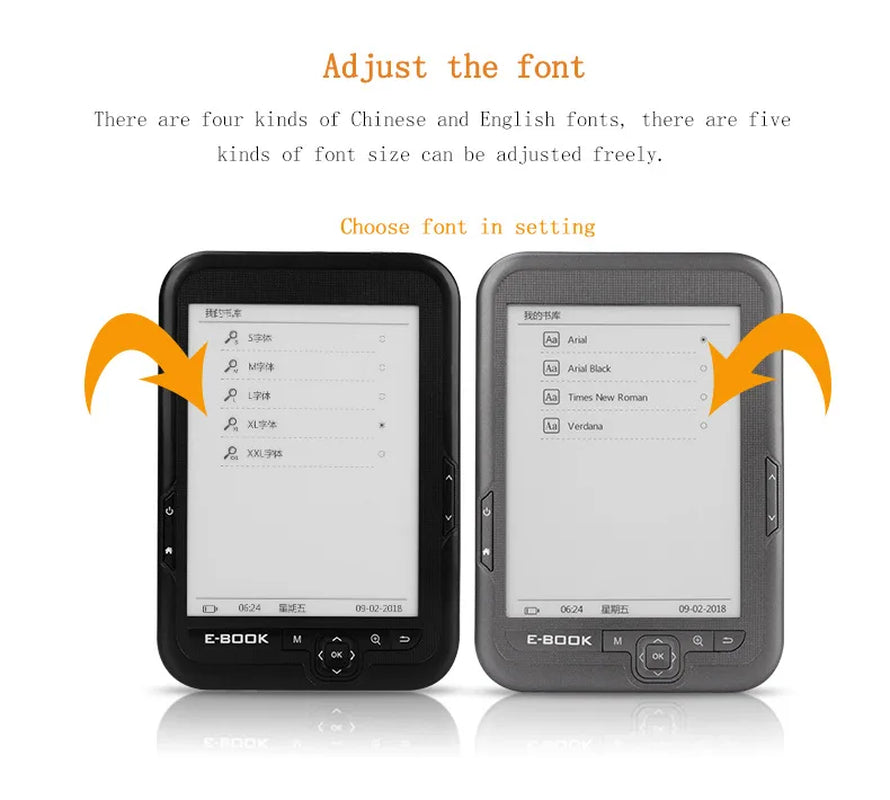 Multi-Language E-Book Reader