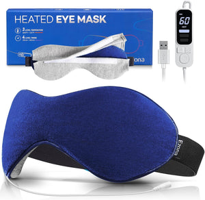 Heated Eye Mask, Warm Eye Compress Mask Eyes, USB Electric Eye Heating Pad