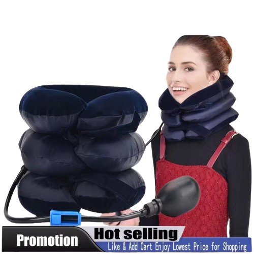 3-Layer Neck Massager Traction Collar Pain Relief Pillow