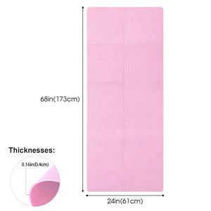 4mm Thick EVA Anti-Slip Yoga Mat for Exercise, Pilates & Fitness