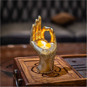 Buddha Hand Candle Holder