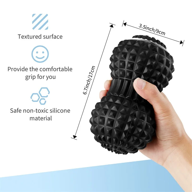 4-Speed Rechargeable Electric Massage Peanut Ball with USB Charging