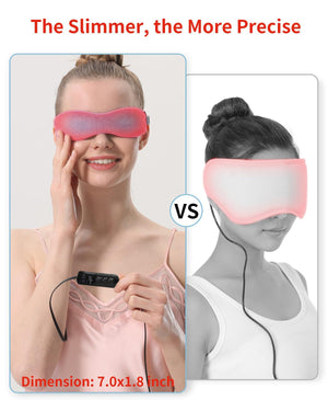 Heated Eye Mask for Dry Eyes, Warm Eye Compress with Flaxseed Graphene