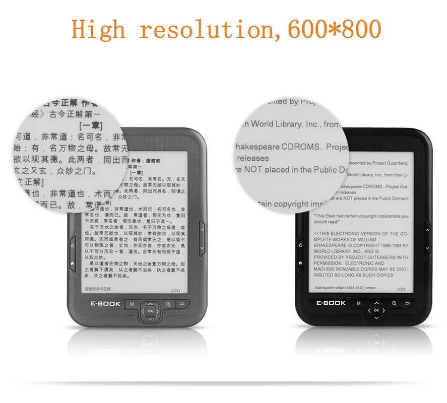 Multi-Language E-Book Reader