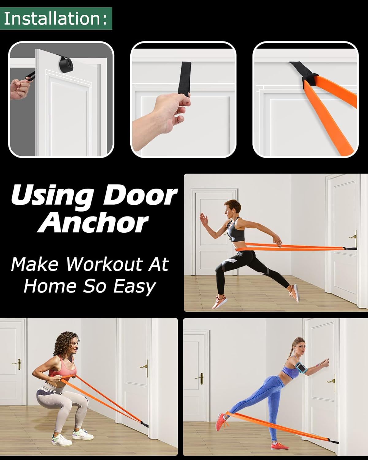 6-Level Resistance Bands for Pull-Up Assistance & Versatile Workouts