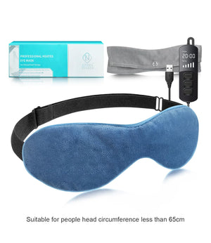 Heated Eye Mask for Dry Eyes, Warm Eye Compress with Flaxseed Graphene