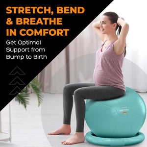 Yoga Ball Chair for Office & Pregnancy | Stability Ball for Exercise