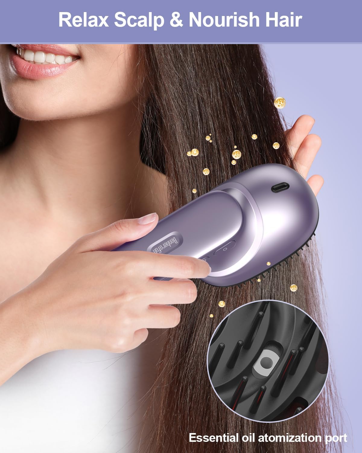 Electric Scalp Massage Comb, Portable Scalp Massager Electric