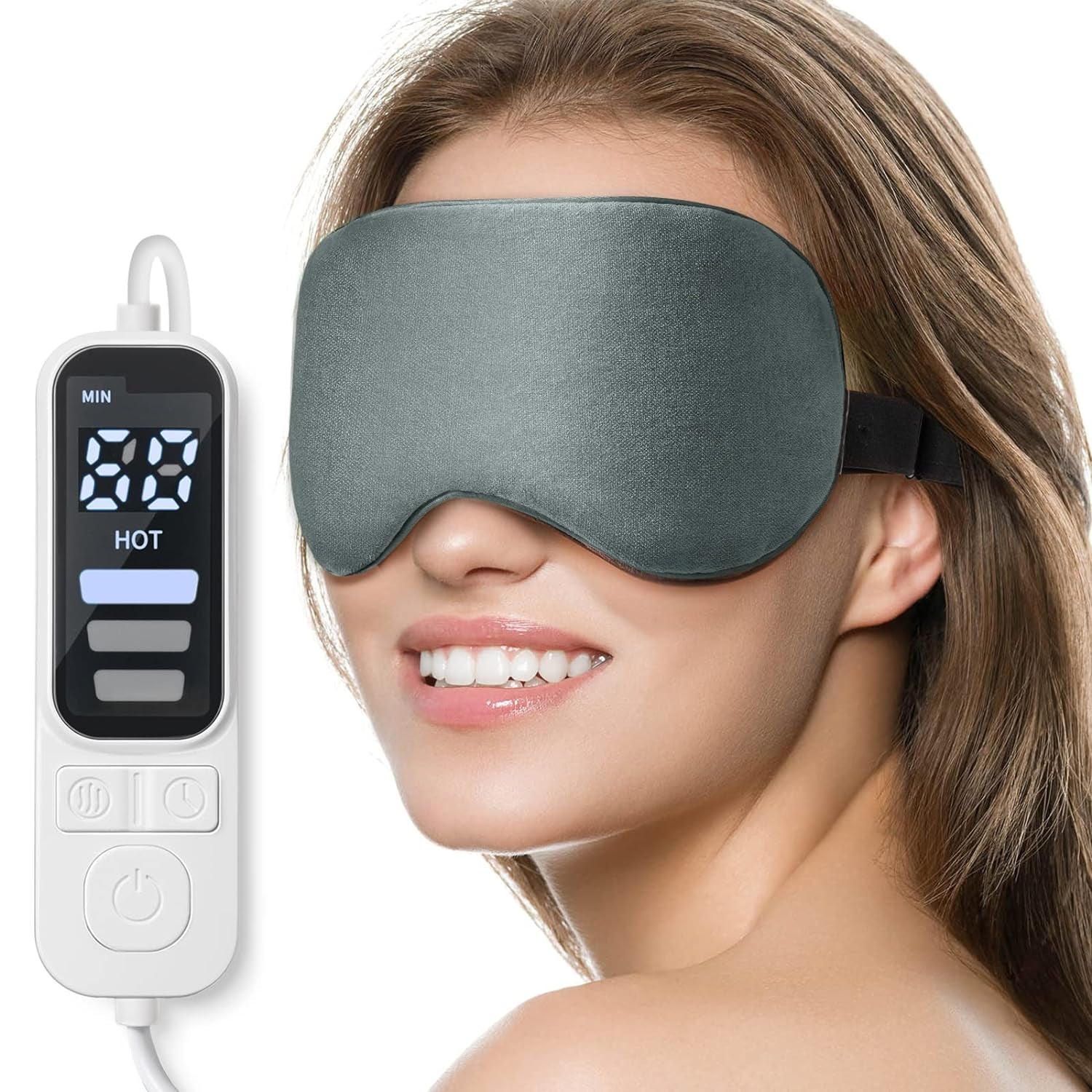 Heated Eye Mask, Warm Eye Compress Mask for Dry Eyes