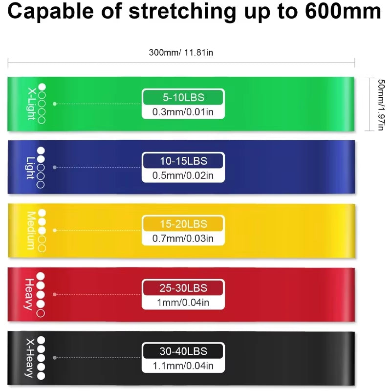 Resistance Loop Bands for Home Fitness, Stretching & Strength Training