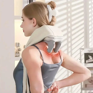 Deep Tissue Massager Shiatsu Neck and Shoulder Shawl with Heat for Pain Relief