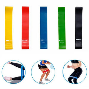 5Pcs Yoga Resistance Bands Set for Pilates, Workout & Fitness