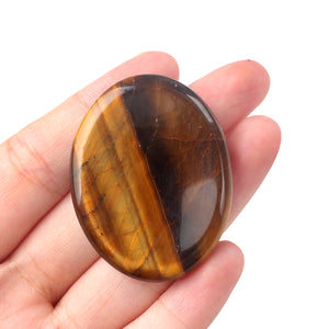 35x45mm Oval Thumb Worry Stone Quartz Chakra Healing Gem