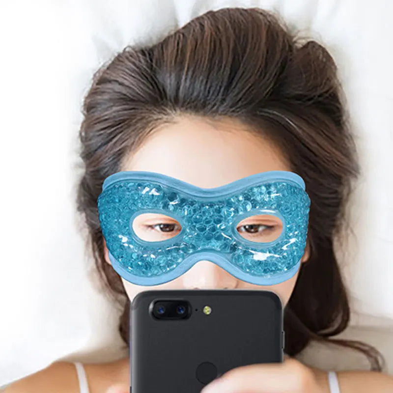 Cooling Gel Eye Mask for Puffy & Dry Eyes, Sleep Compress