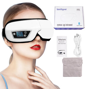 Foldable Eye Massager with Vibration, Airbag, Heat, Bluetooth Music