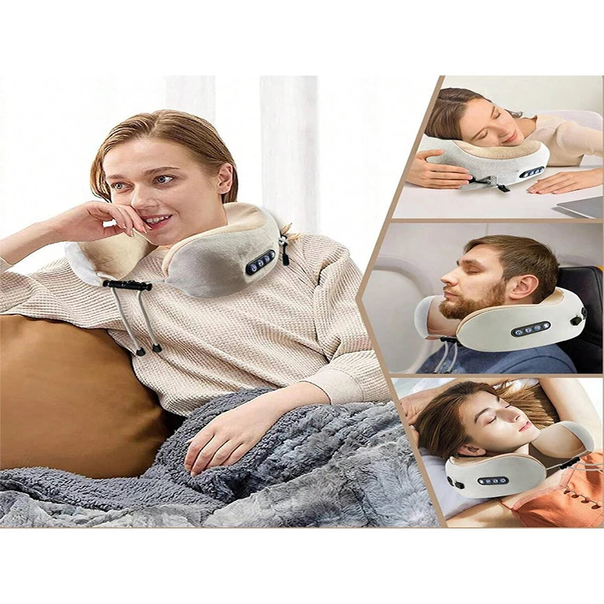 Cervical U-Shaped Neck Massager Pillow