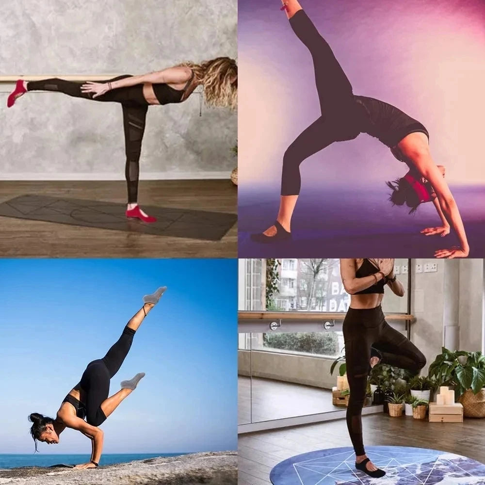 Hot Anti-Slip Yoga Socks for Women, Breathable Pilates & Dance