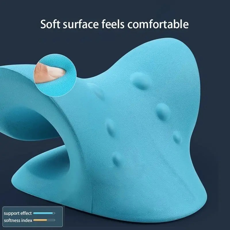 Neck Shoulder Stretcher Cervical Traction Massage Pillow