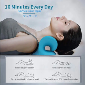 Neck Shoulder Stretcher Cervical Traction Massage Pillow