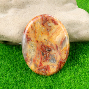 35x45mm Oval Thumb Worry Stone Quartz Chakra Healing Gem