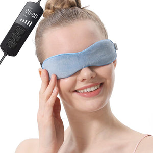 Heated Eye Mask for Dry Eyes, Warm Eye Compress with Flaxseed Graphene