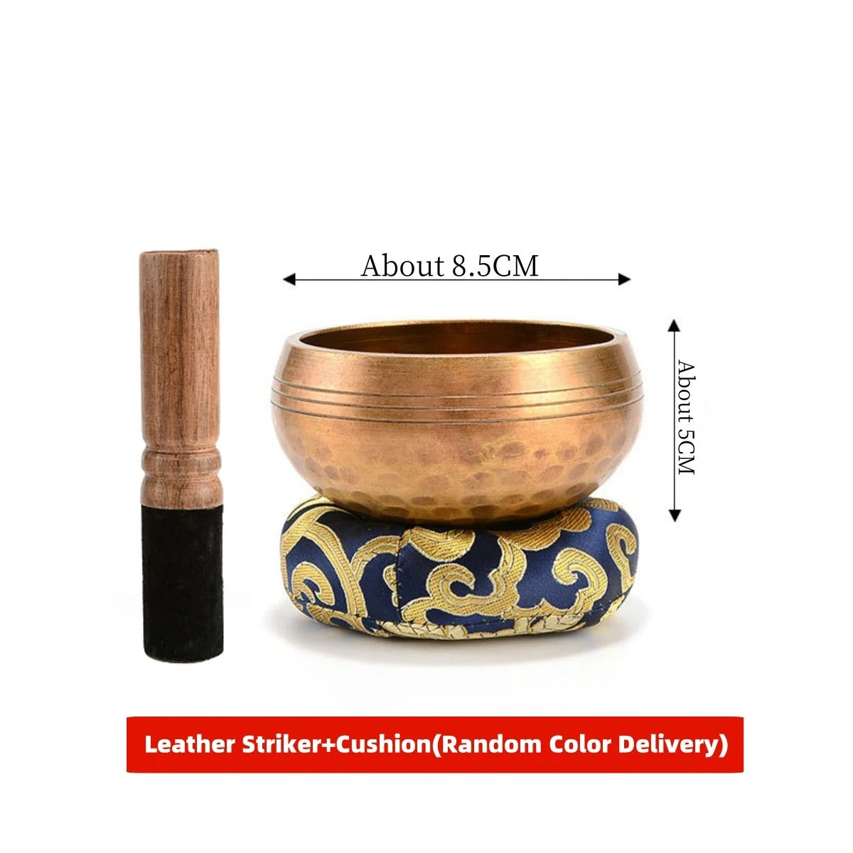 Tibetan Singing Bowl Set for Meditation & Stress Relief